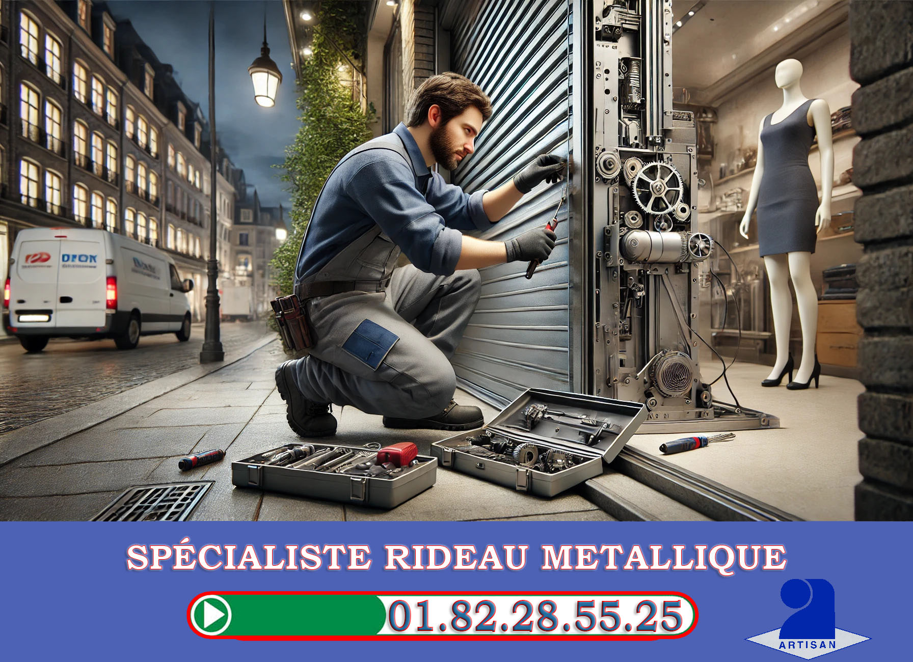 Deblocage Rideau Metallique Puiseux en France 95380